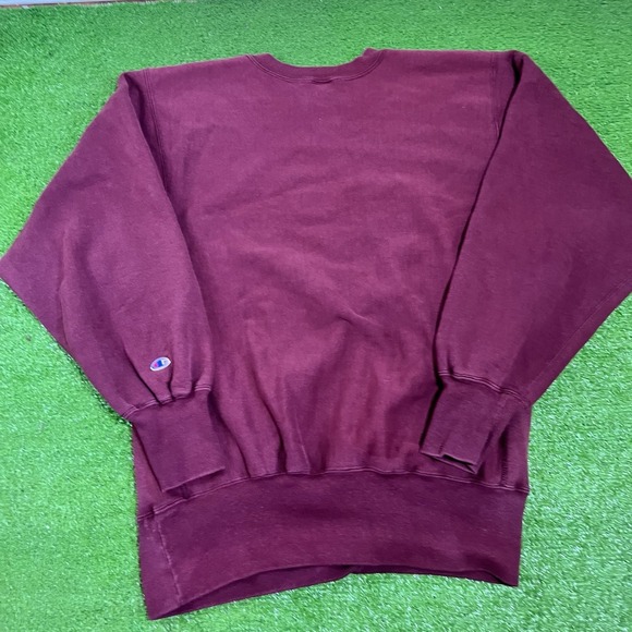 Vintage Harvard crest Sweatshirt XL Crimson‎ Champion Reverse Weave USA MADE - Picture 8 of 9